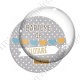 Image digitale - Baptême de - Fond pois gris garçon