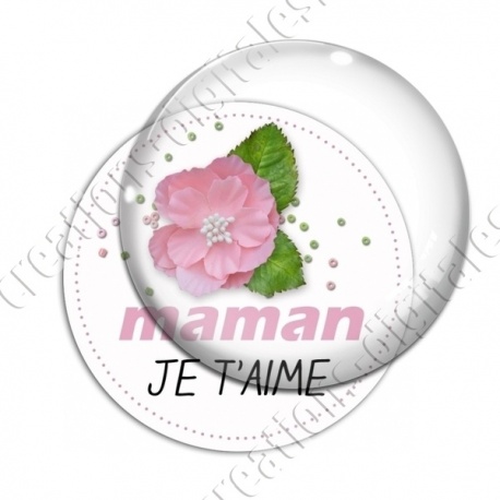 Image digitale - Fleur - maman je t'aime