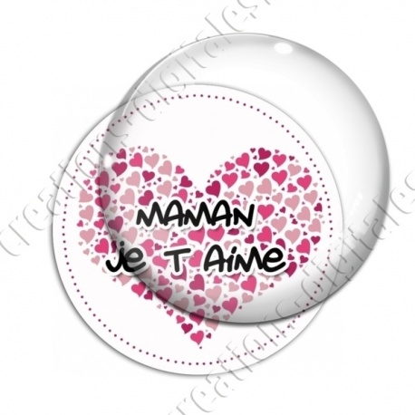 Image digitale - Fond coeur  - Maman je t'aime