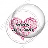 Image digitale - Fond coeur  - Maman je t'aime