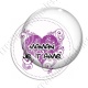 Image digitale - Fond coeur arabesque - Maman je t'aime