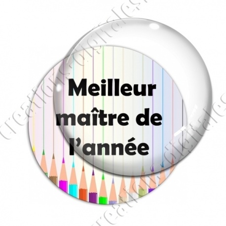Image digitale - Meilleur maitre - Fond crayons