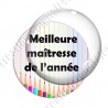 Image digitale - Meilleure maitresse - Fond crayons