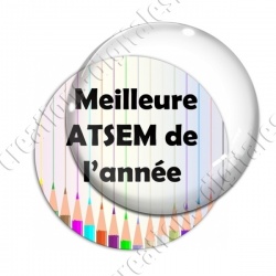 Image digitale - Meilleure atsem- Fond crayons