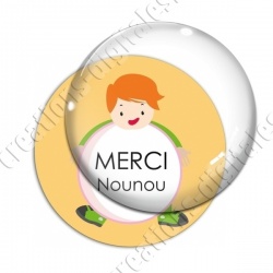 Image digitale - Merci nounou- Enfant ballon