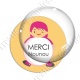 Image digitale - Merci nounou - Enfant ballon 02