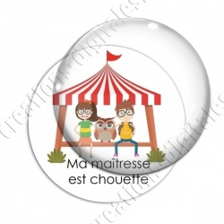 Image digitale - Chouette maîtresse chapiteau 