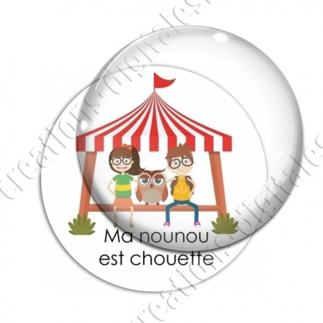 Image digitale - Chouette nounou chapiteau 