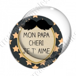 Image digitale - Mon papa chéri - Moustache