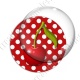 Image digitale - 1 cerise fond pois rouge