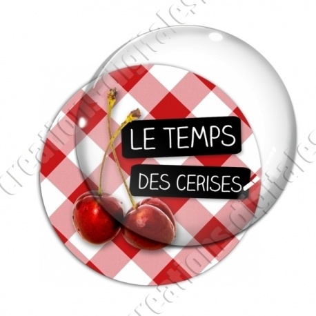 Image digitale - Le temps des cerises - vichy rouge