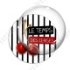 Image digitale - Le temps des cerises - rayé noir