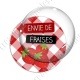 Image digitale - Envie de Fraises - fond vichy rouge