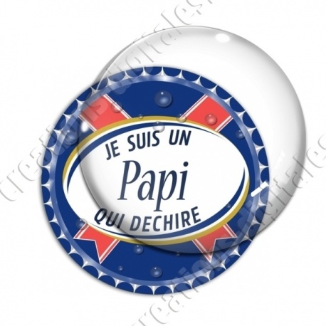 Image digitale - Je suis un papi... bleu- capsule