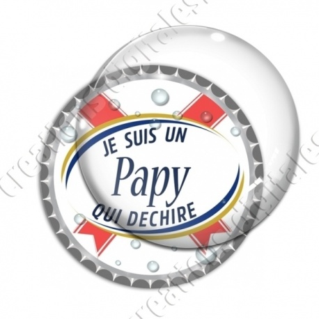 Image digitale - Je suis un papy... blanc- capsule