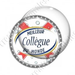 Image digitale - Meilleur collègue... blanc- capsule