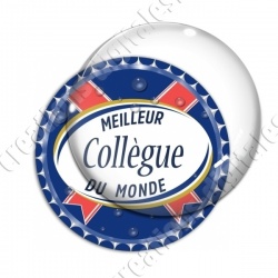 Image digitale - Meilleur collègue... bleu- capsule