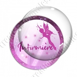Image digitale - Fée rose - Infirmière