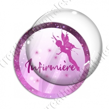 Image digitale - Fée rose - Infirmière