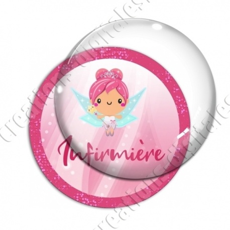 Image digitale - Fée rose 02 - Infirmière