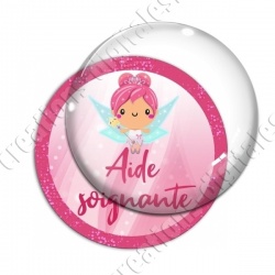 Image digitale - Fée rose 02 - Aide soignante