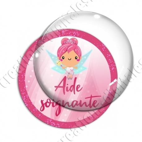 Image digitale - Fée rose 02 - Aide soignante
