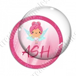 Image digitale - Fée rose 02 - ASH