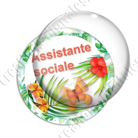 Image digitale - Tropical papillon - Assistante sociale
