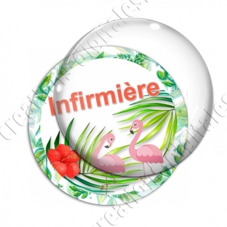 Image digitale - Tropical flamants- Infirmière