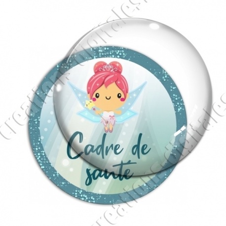 Image digitale - Fée turquoise - Cadre de santé