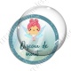 Image digitale - Fée turquoise - Oiseau de nuit