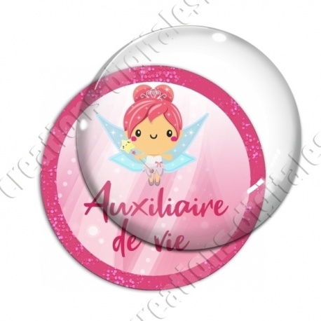 Image digitale - Fée rose - Auxiliaire de vie