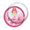 Image digitale - Fée rose- Oiseau de nuit