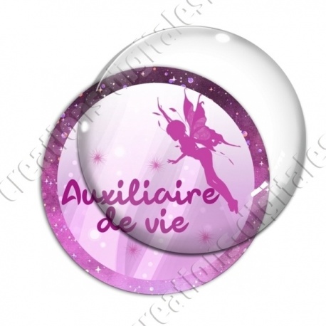 Image digitale - Fée rose- Auxiliaire de vie
