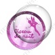 Image digitale - Fée rose- Oiseau de nuit