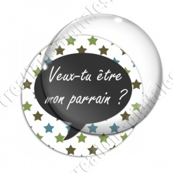 Image digitale - Veux-tu être mon parrain - Bulle
