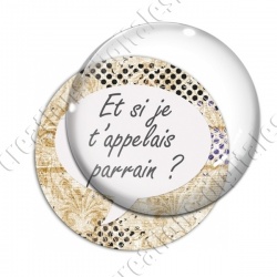 Image digitale - Et si je t'appelais parrain - vinatge