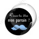 Image digitale - Veux-tu être mon parrain -  moustache