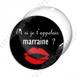 Image digitale - Et si je t'appelais marraine -  bouche
