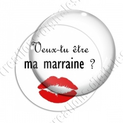 Image digitale - Veux-tu être ma marraine - Bouche