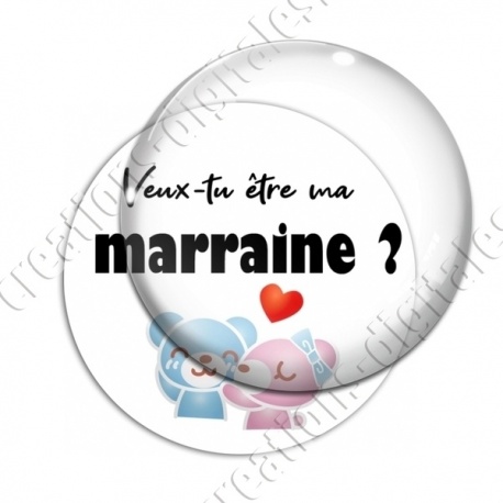 Image digitale - Veux-tu être ma marraine - Oursons