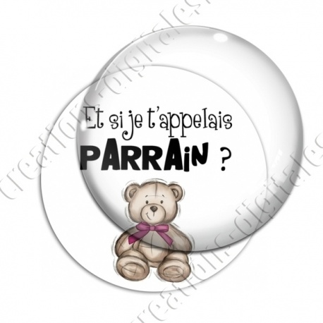 Image digitale - Et si je t'appelais parrain- Ourson