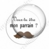 Image digitale - Veux-tu être mon parrain - Moustache