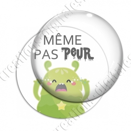 Image digitale - Même pas peur - Monstre vert 01