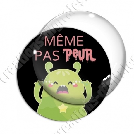 Image digitale - Même pas peur - Monstre vert 02