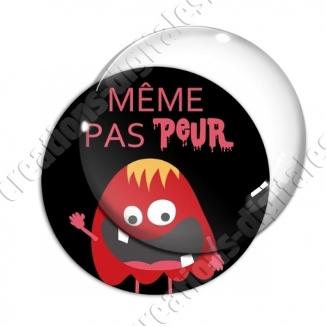 Image digitale - Même pas peur - Monstre rouge 01