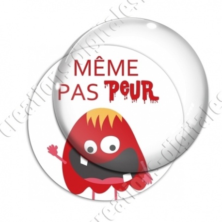 Image digitale - Même pas peur - Monstre rouge 02