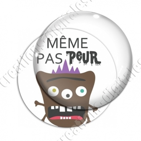 Image digitale - Même pas peur - Monstre marron 01