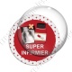 Image digitale - Super infirmier 01 - fond croix rouge