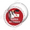 Image digitale - Super infirmier 01 - fond croix rouge